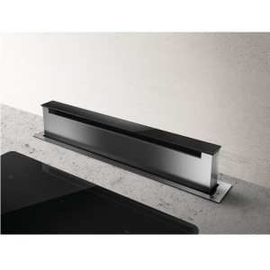 OKAP DOWNDRAFT PANDORA BL/F/90 PRF0120979 CZARNY MATOWY + CZARNE SZKŁO