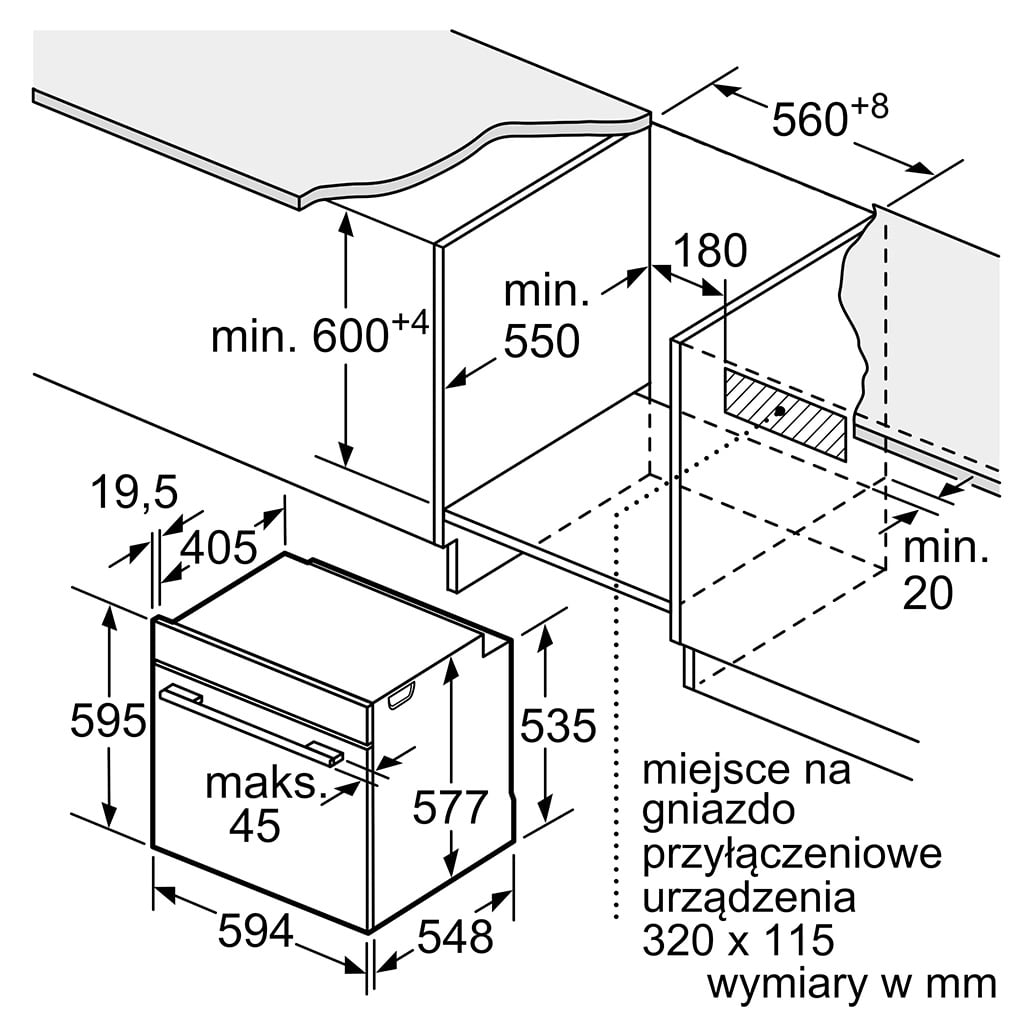 Piekarnik do zabudowy HB676GBS1 iQ700 60 x 60 cm Stalowy - obrazek 11