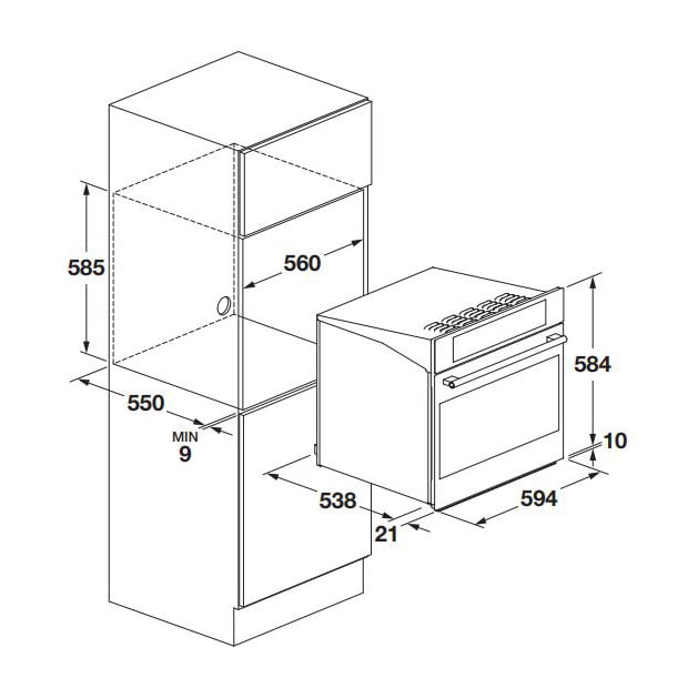 Piekarnik Fulgor Milano FUO 6011 P MT MBK Cluster Concept - obrazek 2