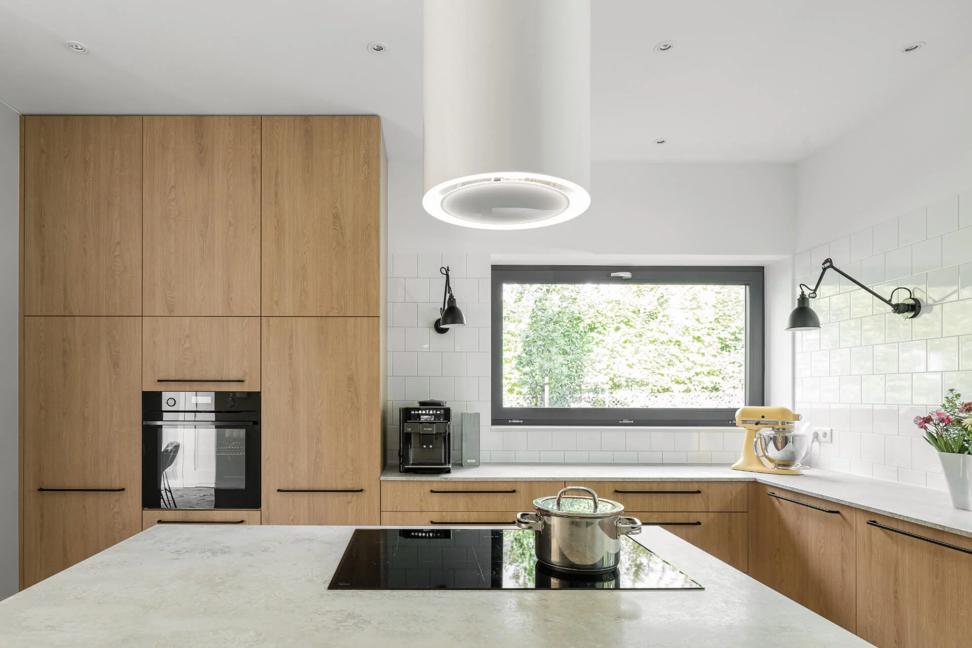 Okap wyspowy TUBUS W rose gold ⌀ 38 CIARKO CDW3801R - obrazek 4