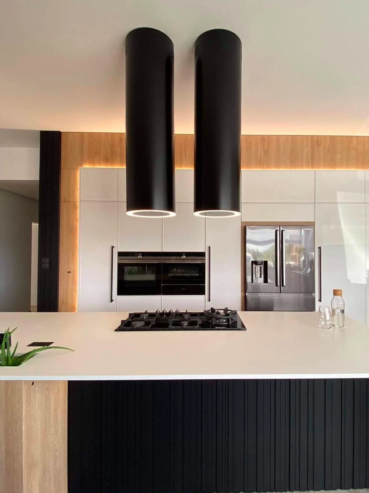 Okap wyspowy TUBUS W Long biały ⌀ 38 CIARKO CDW3801WL - obrazek 4