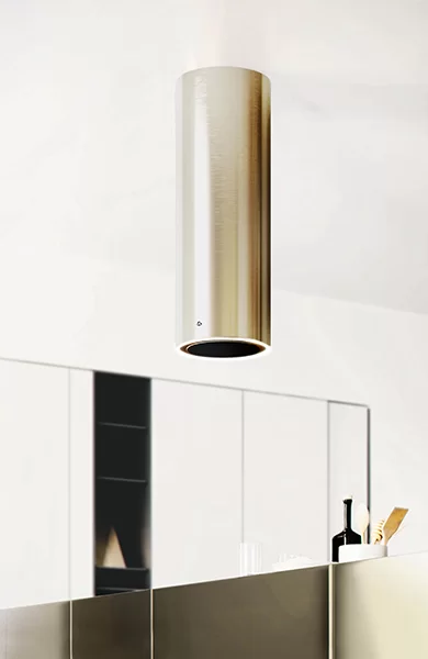 Okap wyspowy TUBUS W gold steel ⌀ 38 CIARKO CDW3801ZS - obrazek 2