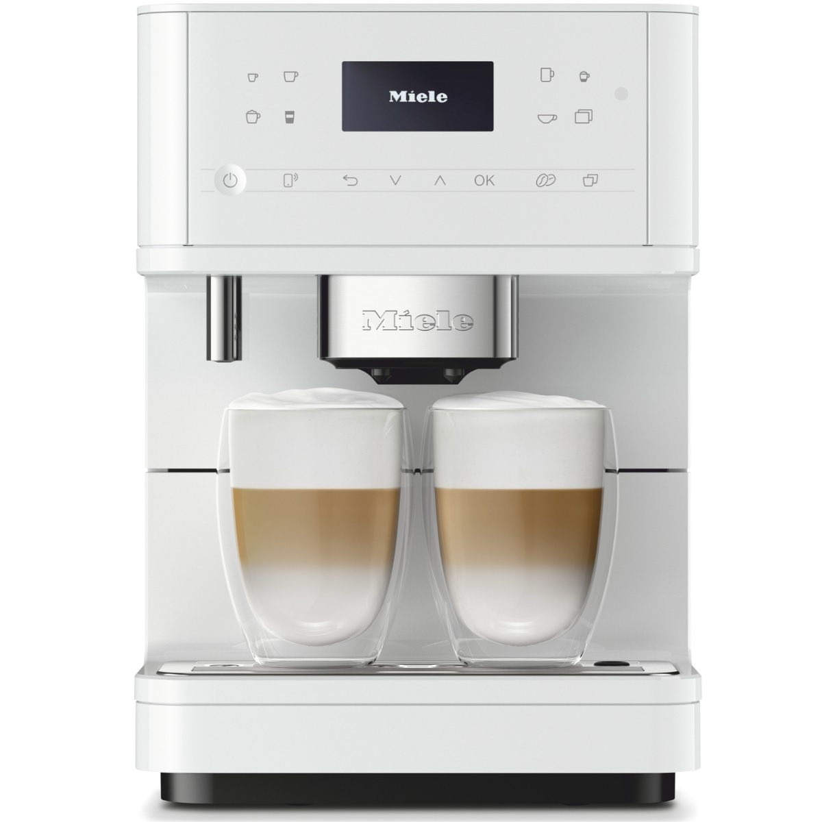 Wolnostojący ekspres do kawy Z WiFiConn@ct CM 6160 MilkPerfection Biały lotos Miele