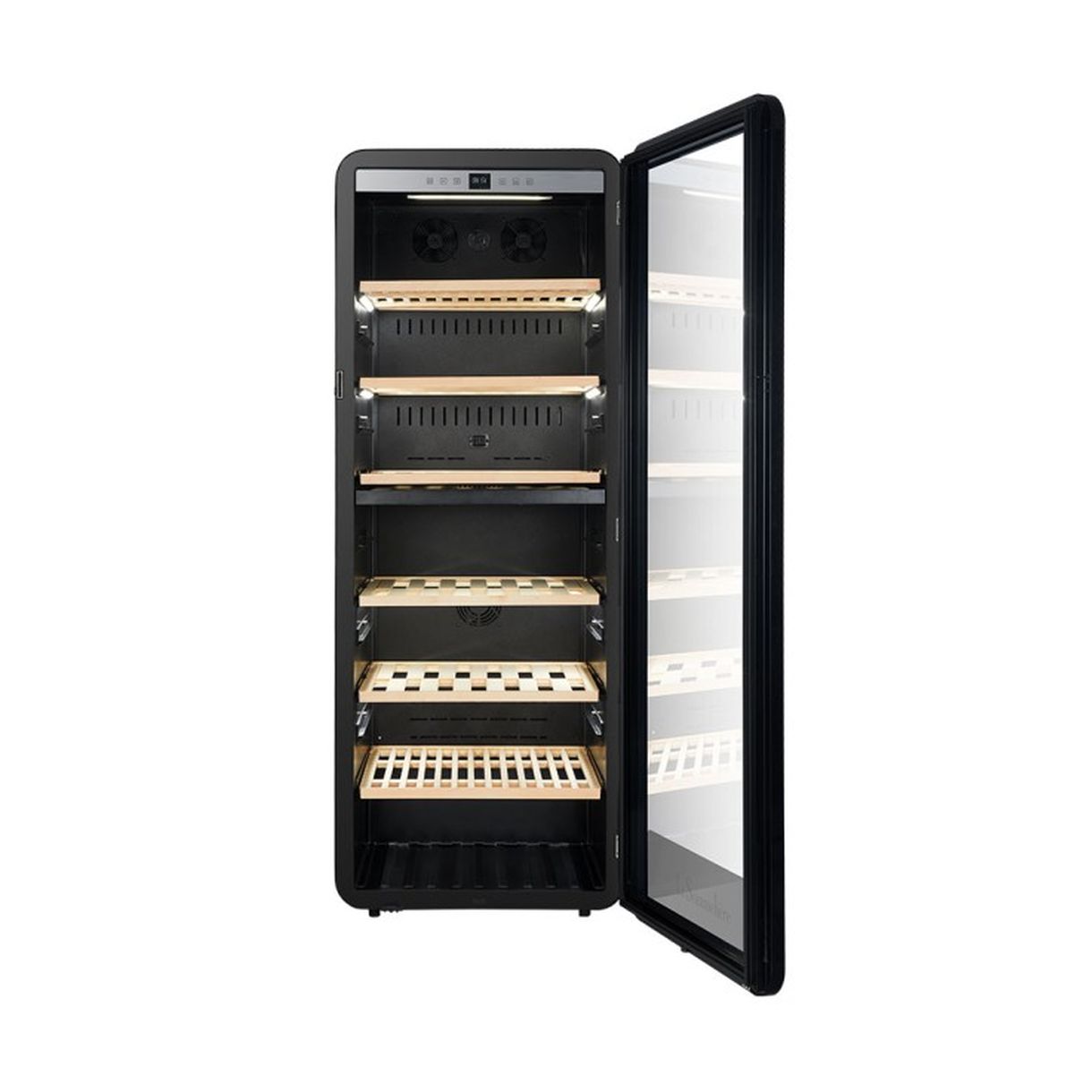 Winiarka wolnostojąca dwustrefowa piwnica na wino APOGEE250DZ 247 butelek - obrazek 7