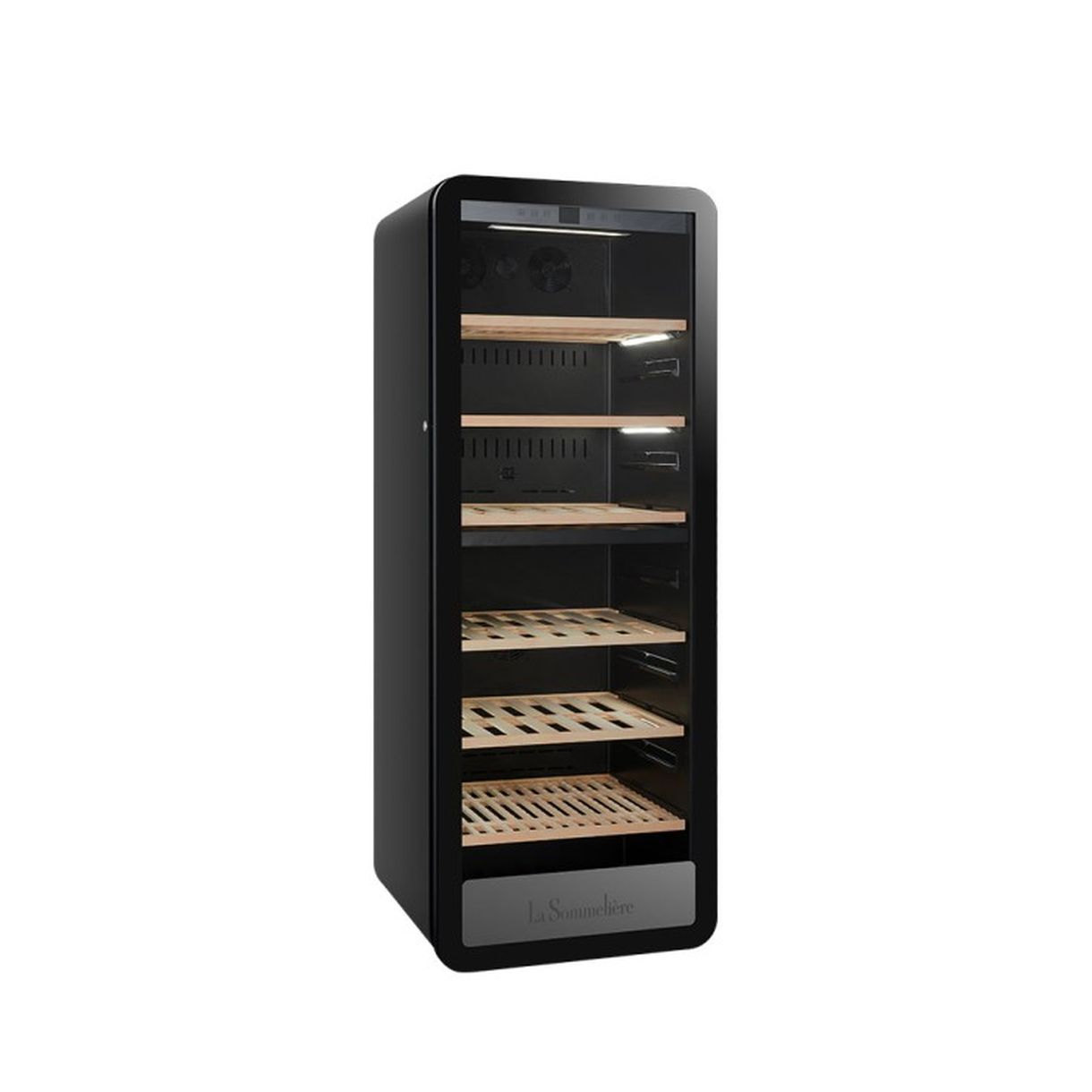 Winiarka wolnostojąca dwustrefowa piwnica na wino APOGEE250DZ 247 butelek - obrazek 6