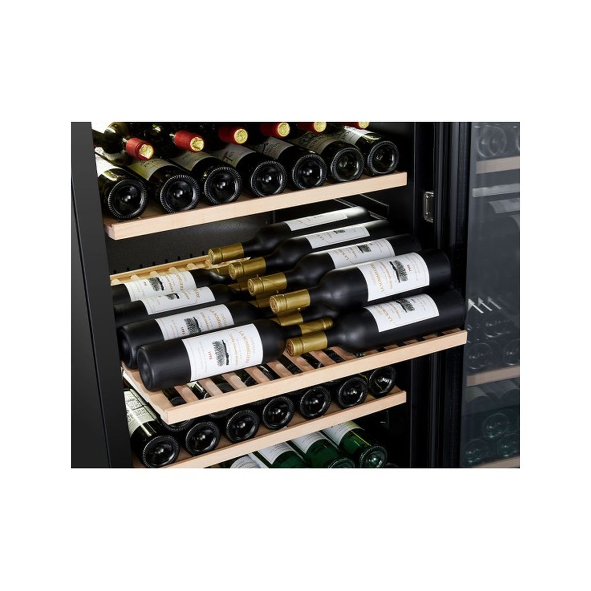 Winiarka wolnostojąca dwustrefowa piwnica na wino APOGEE250DZ 247 butelek - obrazek 15