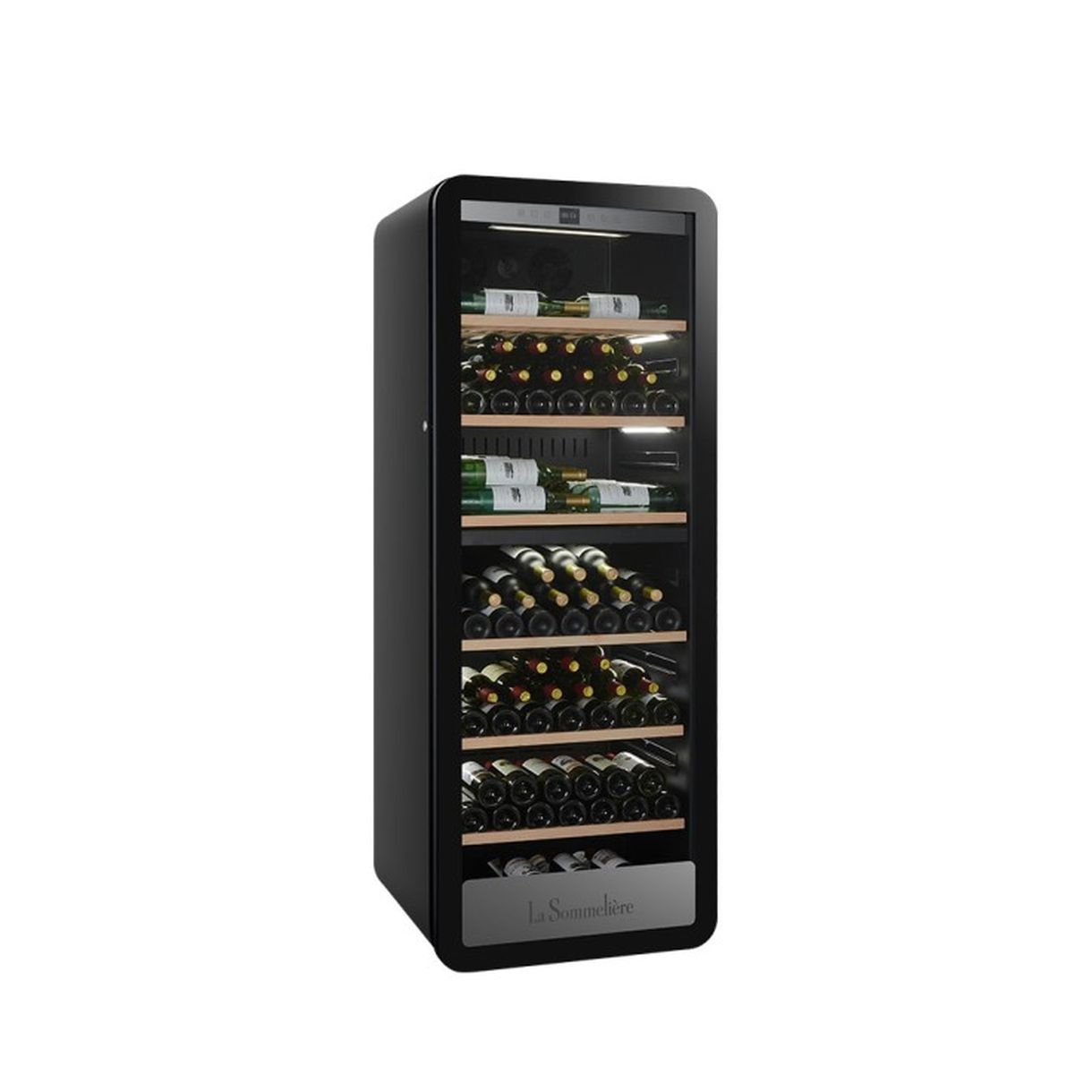 Winiarka wolnostojąca dwustrefowa piwnica na wino APOGEE250DZ 247 butelek - obrazek 5