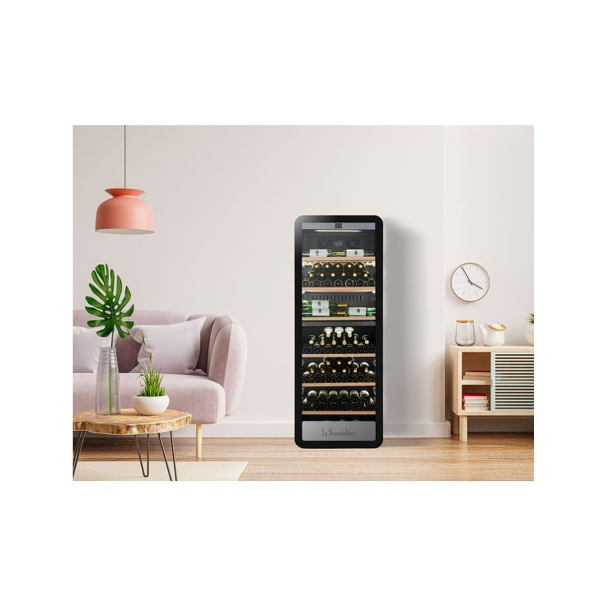 Winiarka wolnostojąca dwustrefowa piwnica na wino APOGEE250DZ 247 butelek - obrazek 17