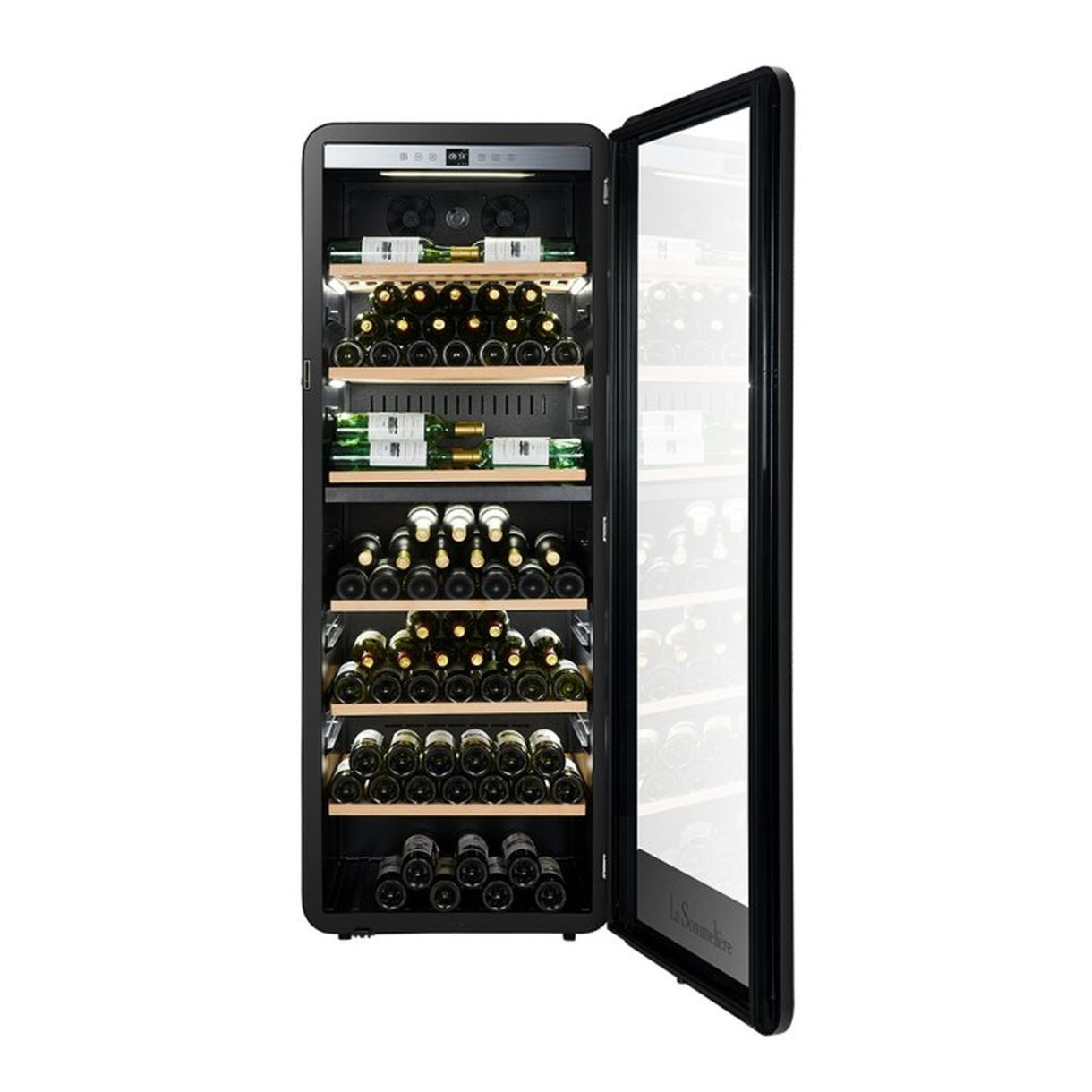 Winiarka wolnostojąca dwustrefowa piwnica na wino APOGEE250DZ 247 butelek - obrazek 10