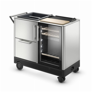 Winiarka wolnostojąca MOBAR550 mobilny bar z chłodziarką do wina