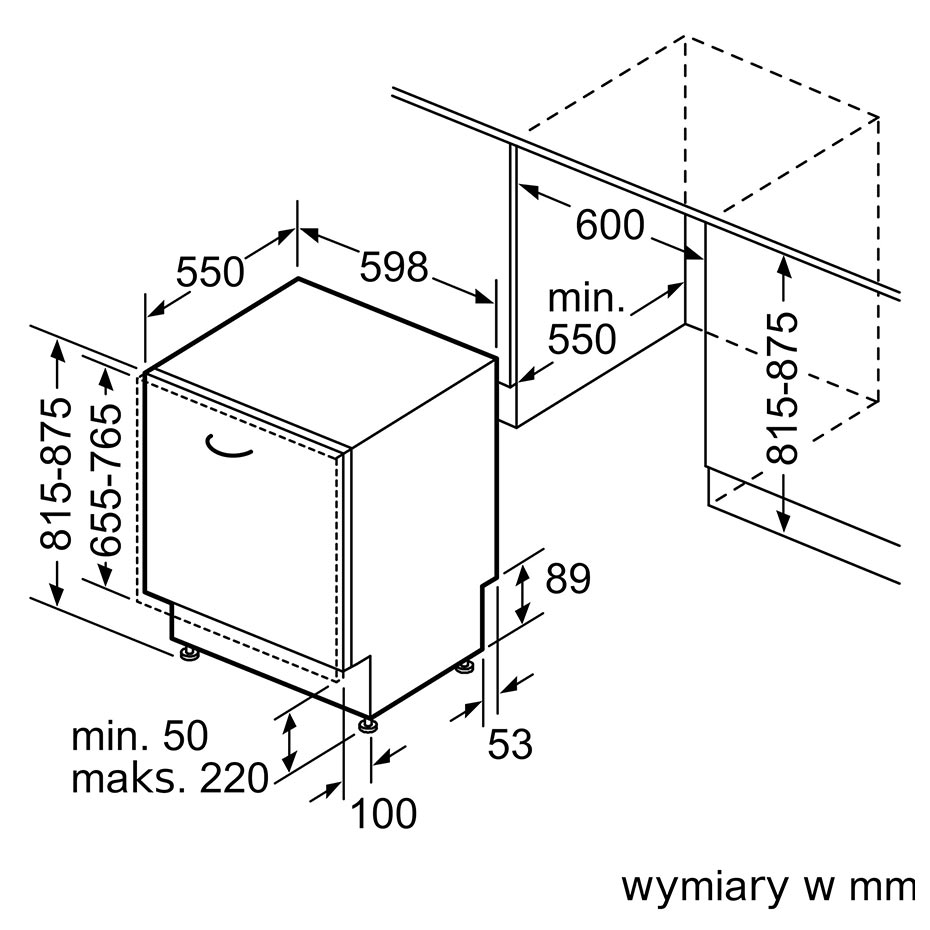 Zmywarka do zabudowy 60cm SMH4HVX31E Bosch - obrazek 10