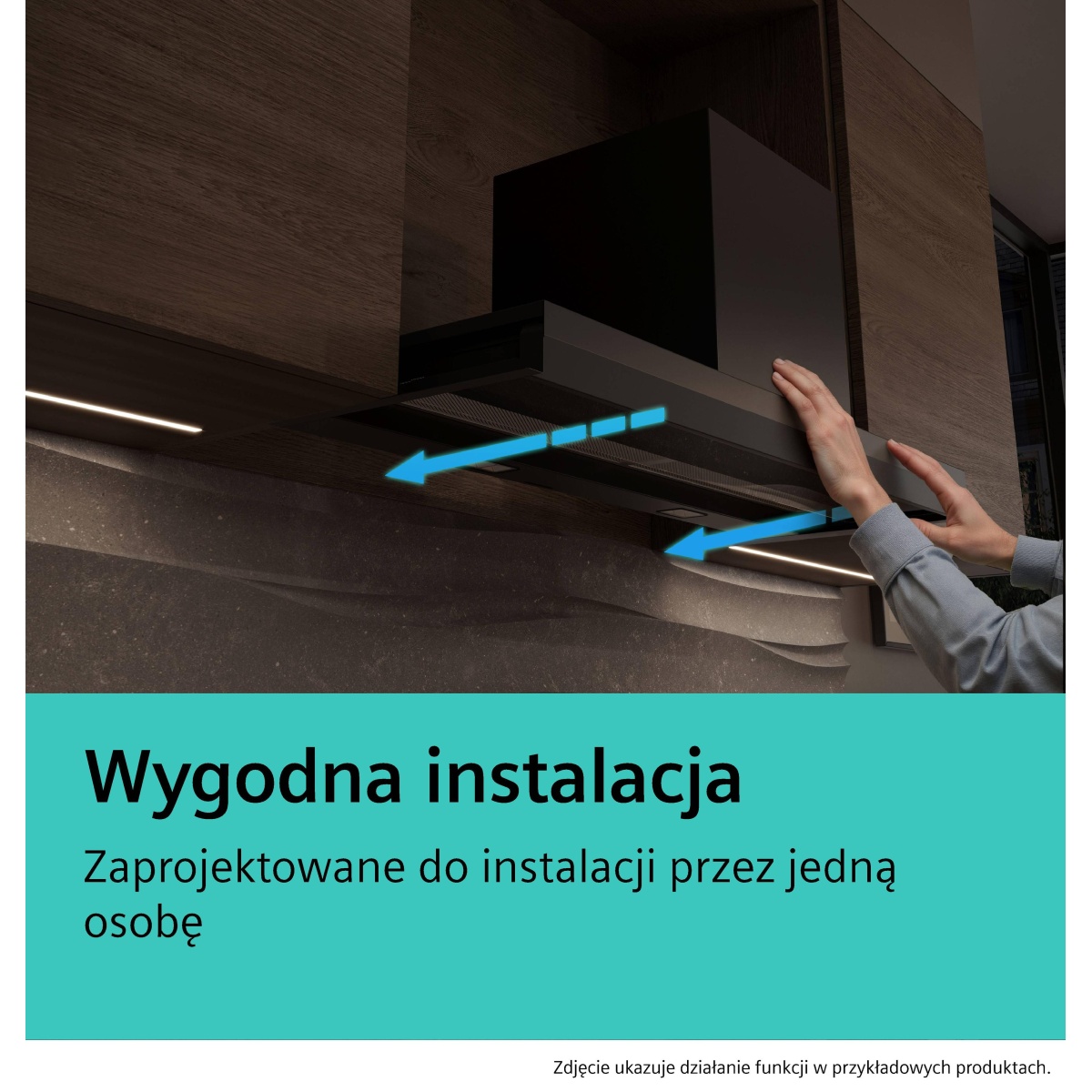 Okap do zabudowy Siemens LJ98BET60 iQ700 90 cm czarny zintegrowany 9 Okap do zabudowy Siemens LJ98BET60 iQ700 90 cm czarny zintegrowany - obrazek 9