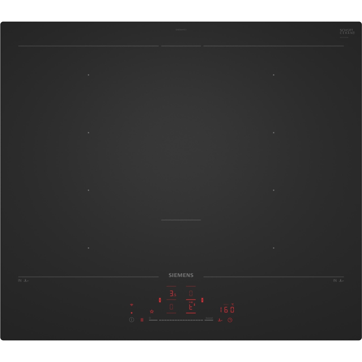 Płyta indukcyjna Siemens EX61AHYC1E iQ700 60 cm Matt Edition flexInduction Plus bezramkowa 1 Płyta indukcyjna Siemens EX61AHYC1E iQ700 60 cm Matt Edition flexInduction Plus bezramkowa