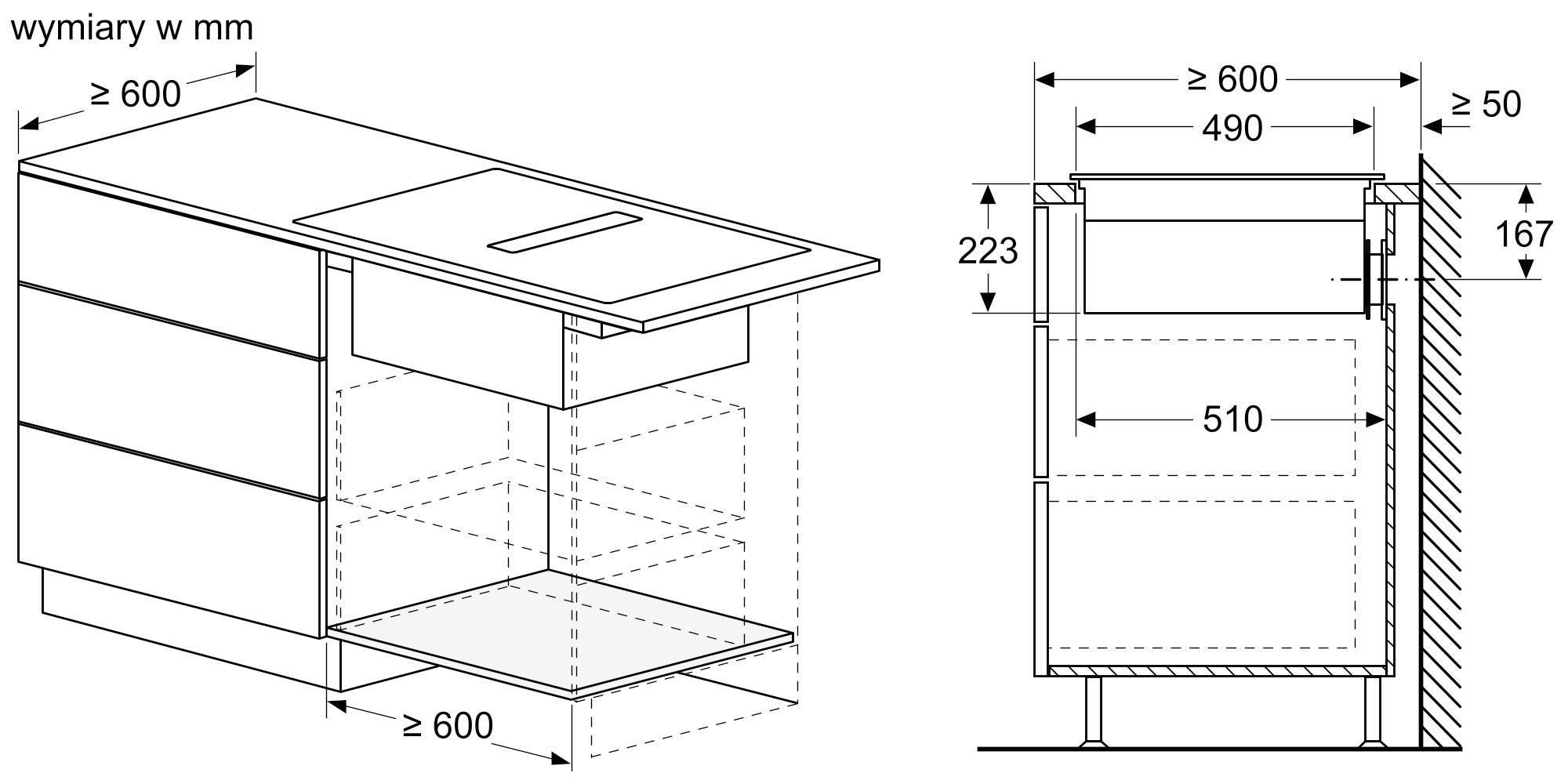 Płyta indukcyjna z wyciągiem Bosch PVS61AB16E Serie 4 Matt Design 60 cm 14 Płyta indukcyjna z wyciągiem Bosch PVS61AB16E Serie 4 Matt Design 60 cm - obrazek 14