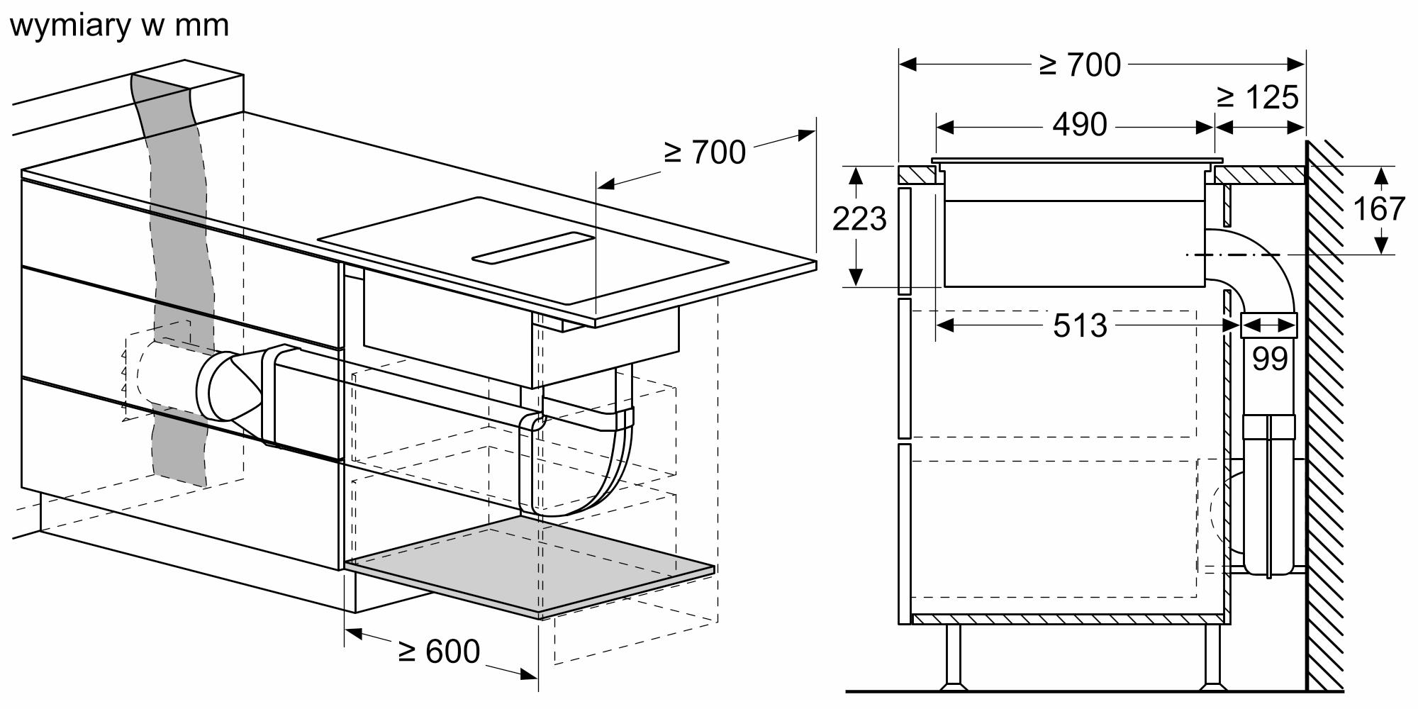Płyta indukcyjna z wyciągiem Bosch PVS61AB16E Serie 4 Matt Design 60 cm 15 Płyta indukcyjna z wyciągiem Bosch PVS61AB16E Serie 4 Matt Design 60 cm - obrazek 15
