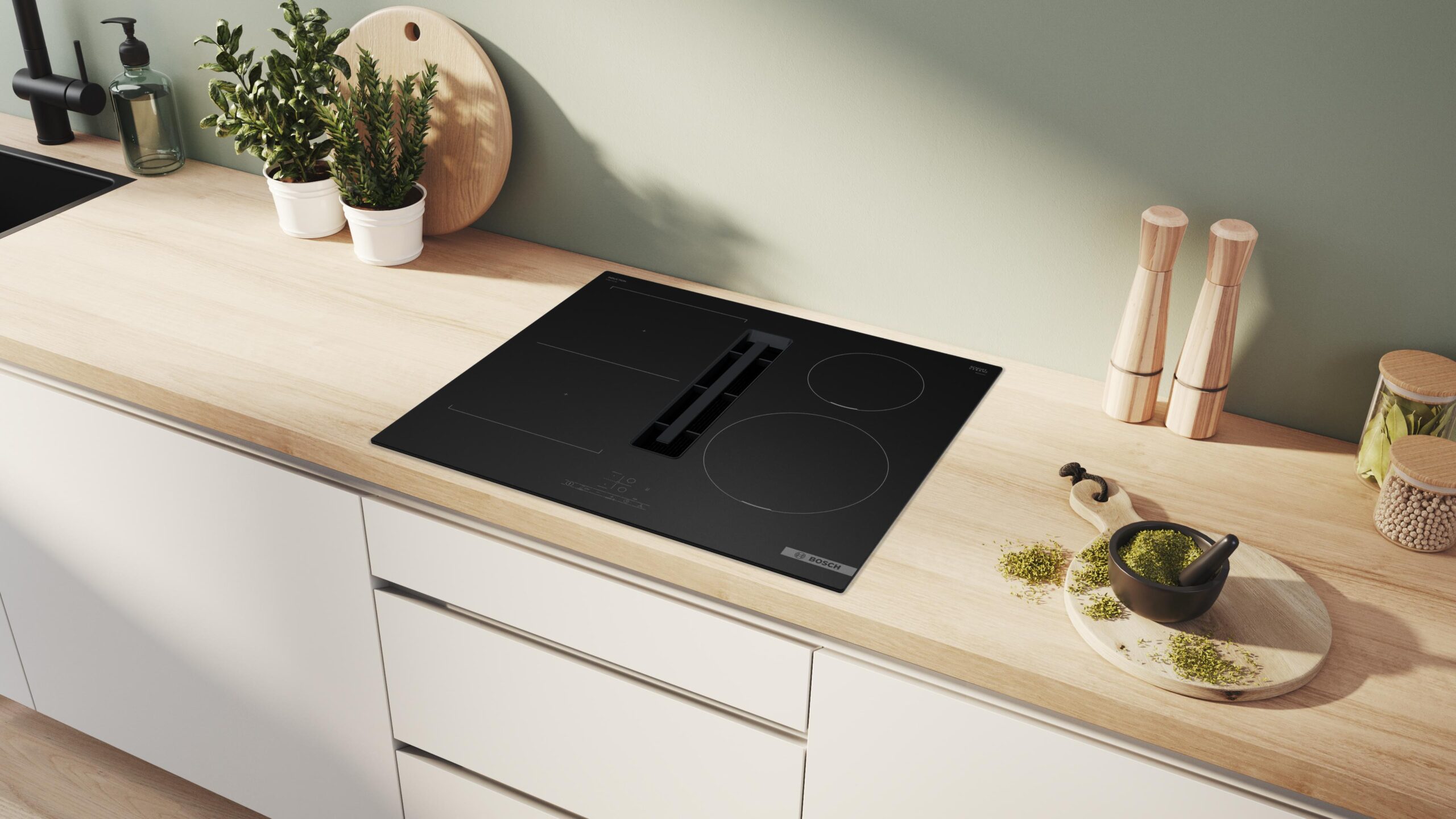 Płyta indukcyjna z wyciągiem Bosch PVS61AB16E Serie 4 Matt Design 60 cm 6 Płyta indukcyjna z wyciągiem Bosch PVS61AB16E Serie 4 Matt Design 60 cm - obrazek 6