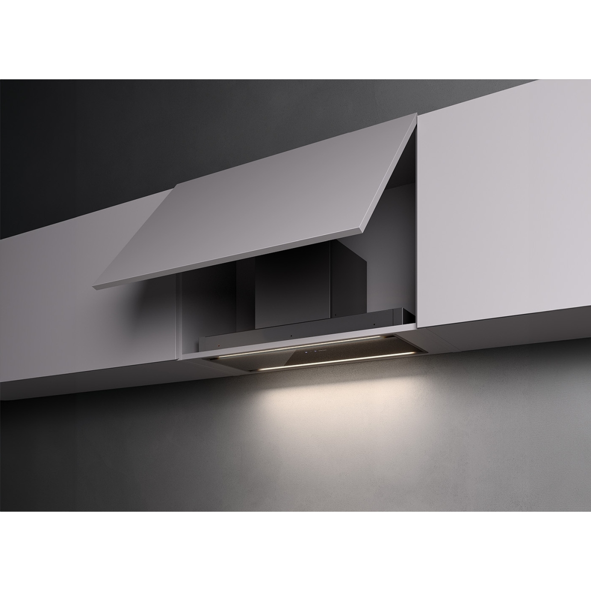 Okap zintegrowany Falmec Parallel 76 cm czarny sterowanie z płyty oświetlenie LED Dynamiczne 5 Okap zintegrowany Falmec Parallel 76 cm czarny sterowanie z płyty oświetlenie LED Dynamiczne - obrazek 5