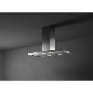 Okap kuchenny przyścienny Falmec Plane Plus 120 cm inox wyciąg szczelinowy oświetlenie Dynamic LED sterowanie z płyty