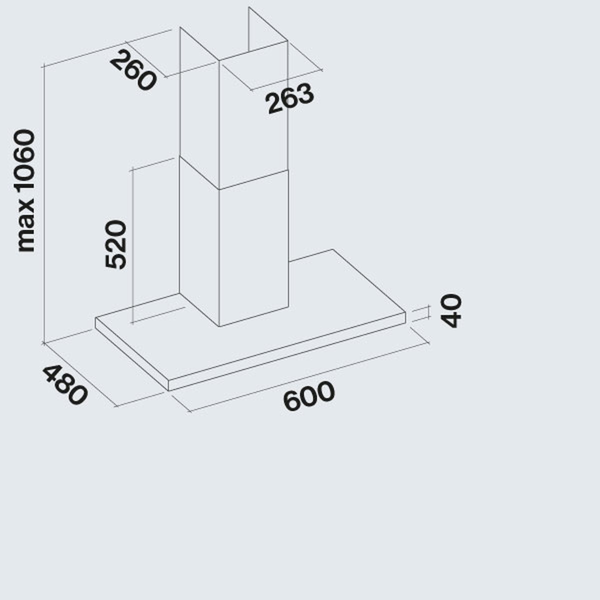 Okap przyścienny Falmec Lumen 60 cm stal inox 800 m³/h sterowanie elektroniczne 4 Okap przyścienny Falmec Lumen 60 cm stal inox 800 m³/h sterowanie elektroniczne - obrazek 4
