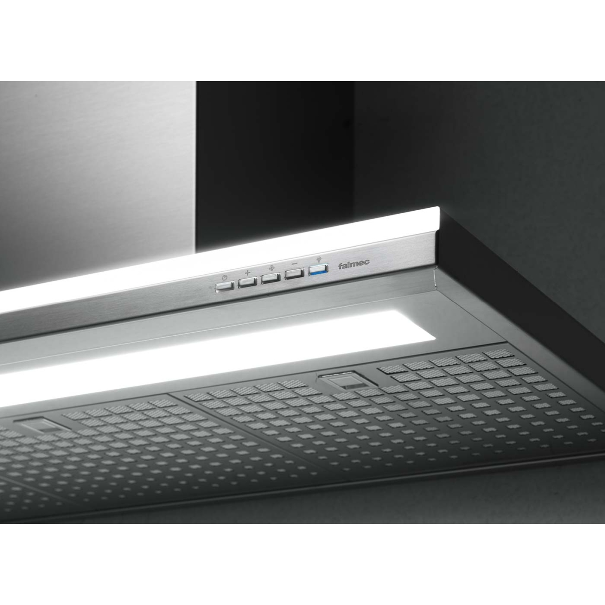 Okap przyścienny Falmec Lumen 90 cm stal nierdzewna sterowanie z płyty 800 m³/h 2 Okap przyścienny Falmec Lumen 90 cm stal nierdzewna sterowanie z płyty 800 m³/h - obrazek 2