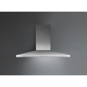 Okap przyścienny Falmec Mizar 90 cm inox stal nierdzewna Scotch Brite dynamiczne oświetlenie LED filtr węglowy