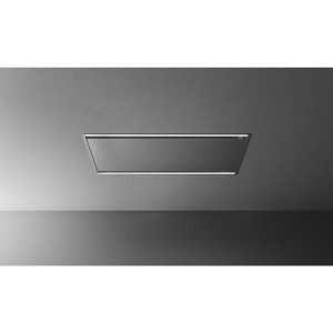 Okap sufitowy Falmec Mirage 100 cm biały z dynamicznym LED sterowanie z płyty