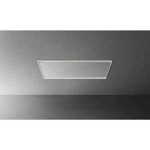 Okap sufitowy Falmec Mirage 100 cm inox z dynamicznym LED sterowanie z płyty