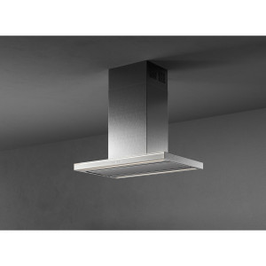 Okap wyspowy Falmec Lumina NRS 90 cm inox z technologią NRS i oświetleniem Dynamic LED