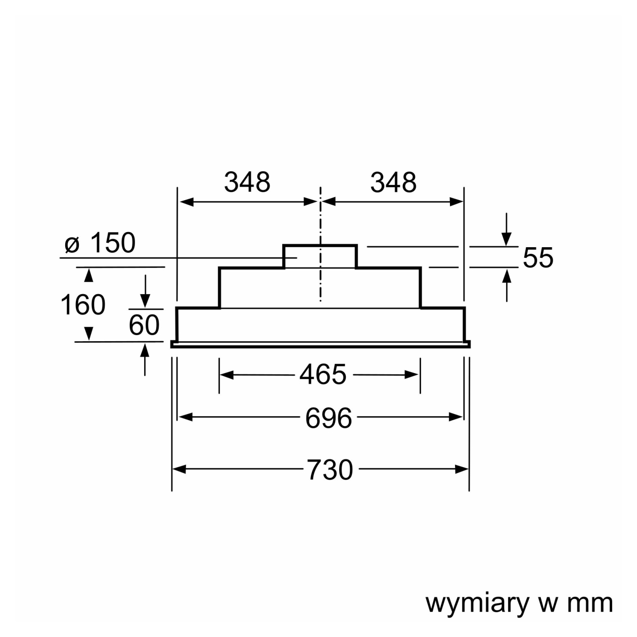 Okap wyspowy do zabudowy modułowej Siemens LB75566 iQ300 75 cm srebrny metaliczny 8 Okap wyspowy do zabudowy modułowej Siemens LB75566 iQ300 75 cm srebrny metaliczny - obrazek 8