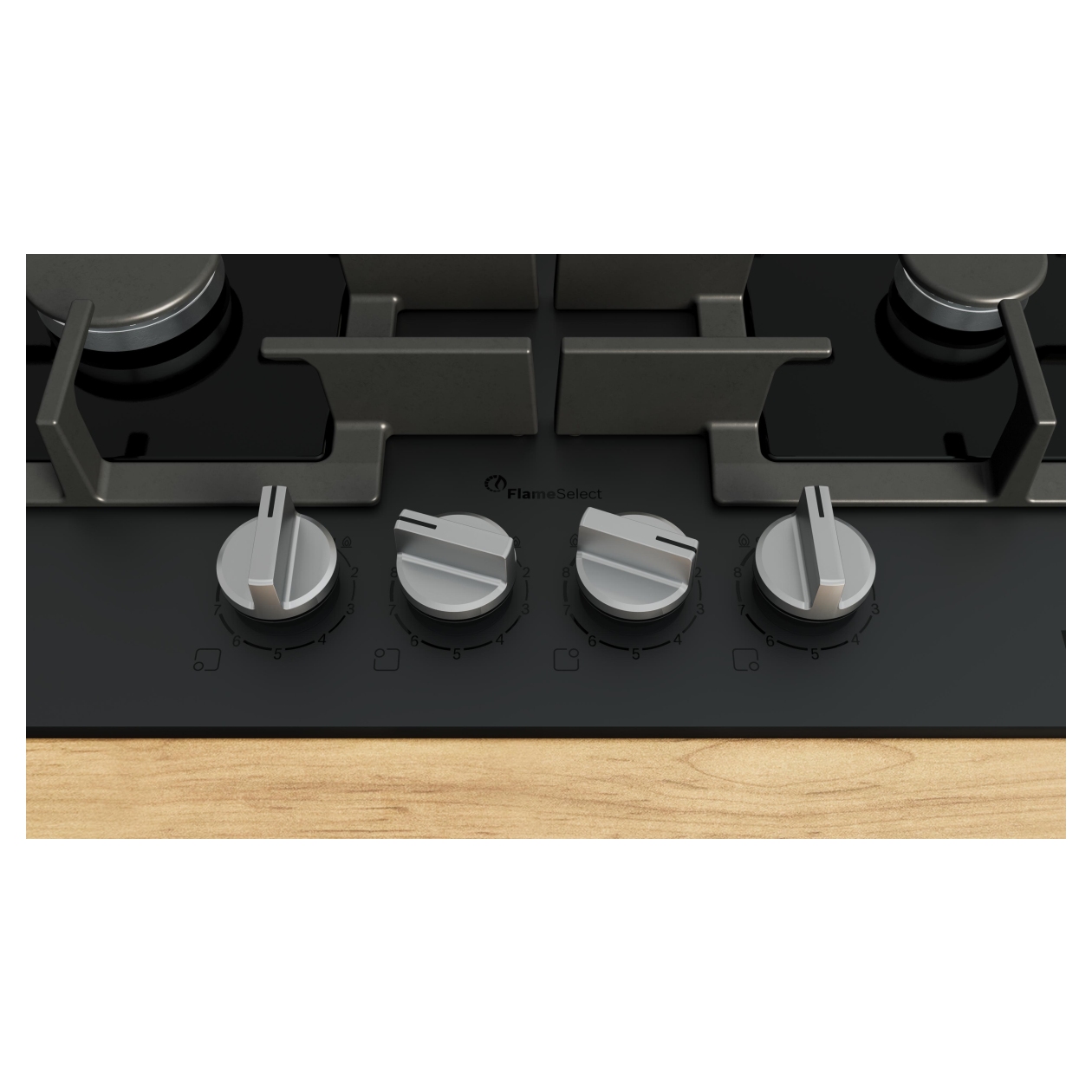 Płyta gazowa Bosch PPP6AAI40 Serie 6 60 cm szkło hartowane czarna FlameSelect 7 Płyta gazowa Bosch PPP6AAI40 Serie 6 60 cm szkło hartowane czarna FlameSelect - obrazek 7
