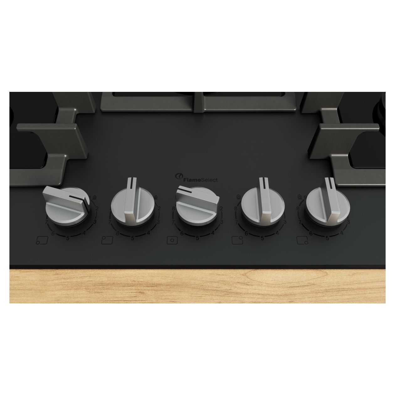 Płyta gazowa Bosch PPQ7AAI40 Serie 6 75 cm szkło hartowane czarna FlameSelect palnik Wok 8 Płyta gazowa Bosch PPQ7AAI40 Serie 6 75 cm szkło hartowane czarna FlameSelect palnik Wok - obrazek 8