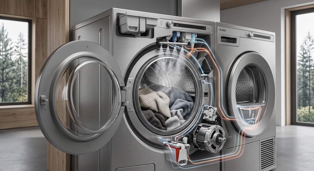 Nowoczesne technologie prania i suszenia – jak działa ASKO Scandinavian Laundry Care 2.0? 1 Gemini Generated Image y1b8gdy1b8gdy1b8 1