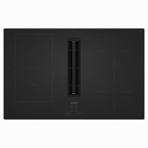 Zintegrowana płyta indukcyjna wyciągiem Siemens ED80ABS16E iQ300 czarny mat 80 cm combiZone