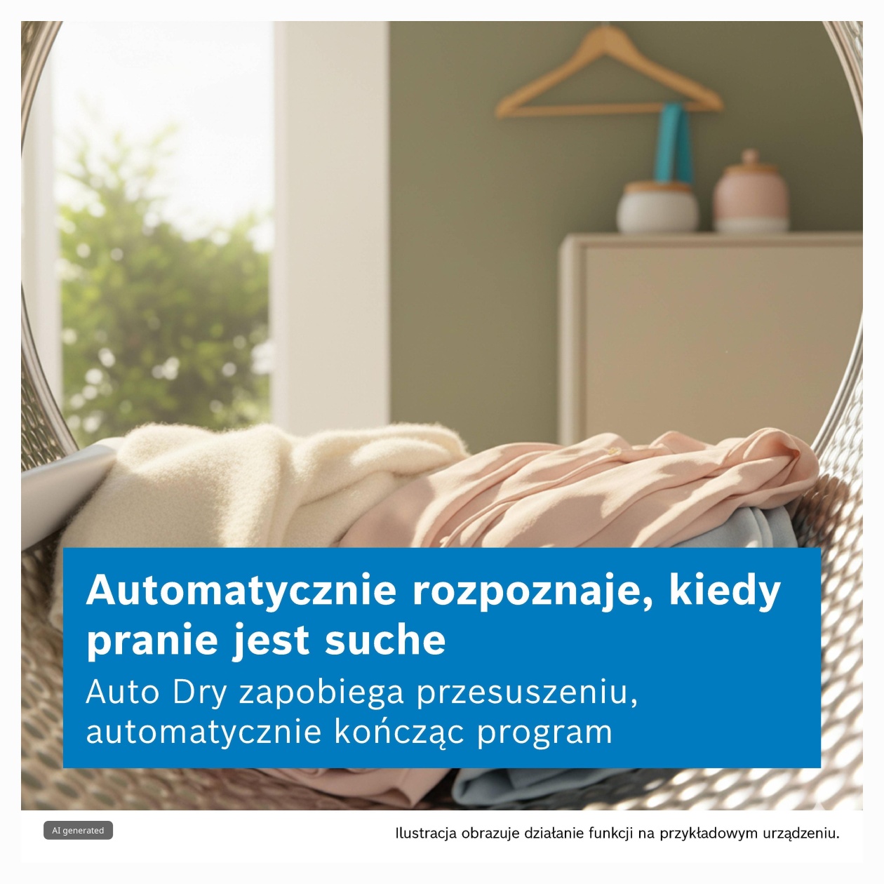 Suszarka bębnowa wolnostojąca Bosch WQA23200PL Serie 4 pompa ciepła 8 kg AutoDry 2 Suszarka bębnowa wolnostojąca Bosch WQA23200PL Serie 4 pompa ciepła 8 kg AutoDry - obrazek 2