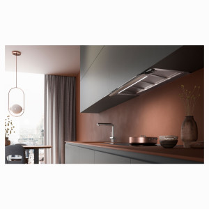Okap kuchenny do zabudowy Falmec Virgola Touch Comfort 60 cm czarny matowy 800 m³/h